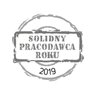 WYRÓŻNIENIE „SOLIDNY PRACODAWCA ROKU 2019”