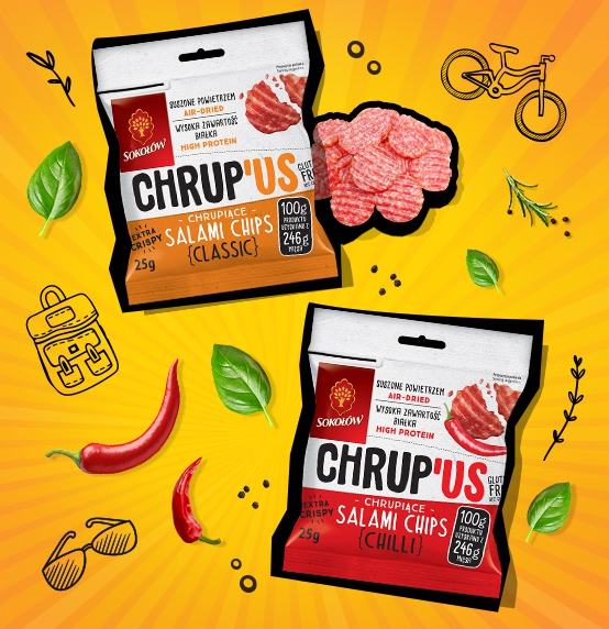 CHRUP’US – pierwsze na rynku chrupiące salami 