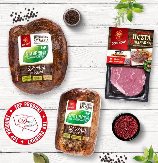 Wyroby Sokołowa TOP PRODUKTAMI programu „Doceń polskie”